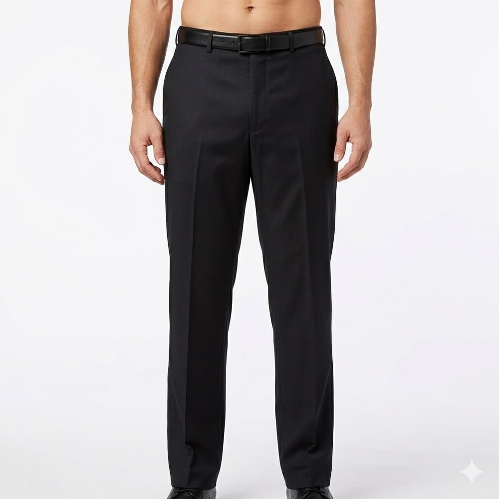 John W. Nordstrom Men's‎ 100% Wool Suit Pants 40R Black EUC
